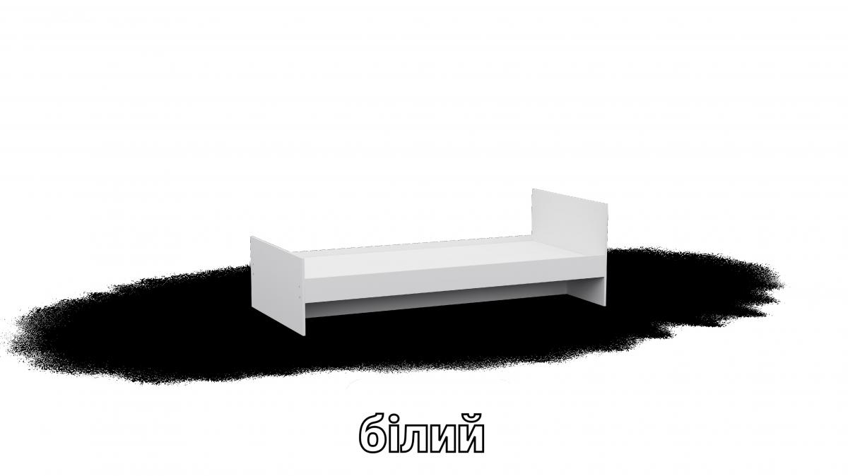 Кровать односпальна L12 белый