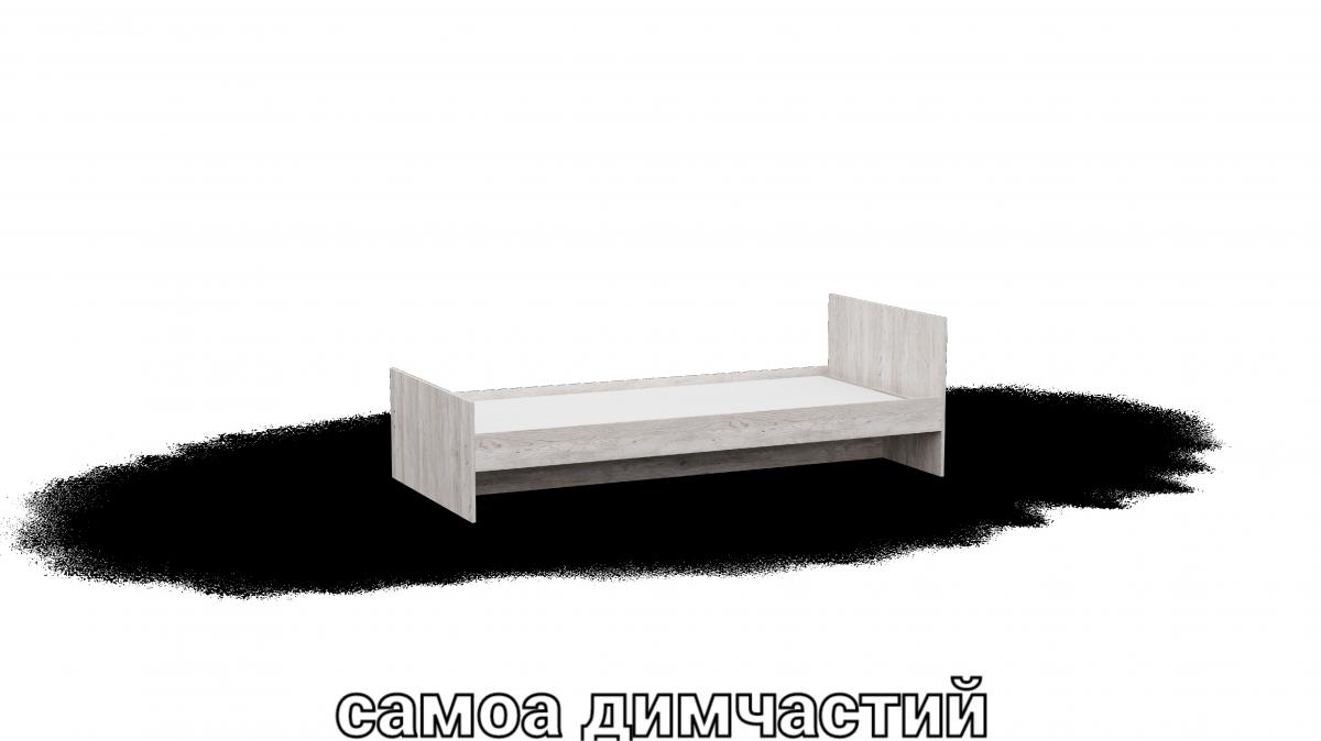 Кровать односпальна L12 самоа дымчастый