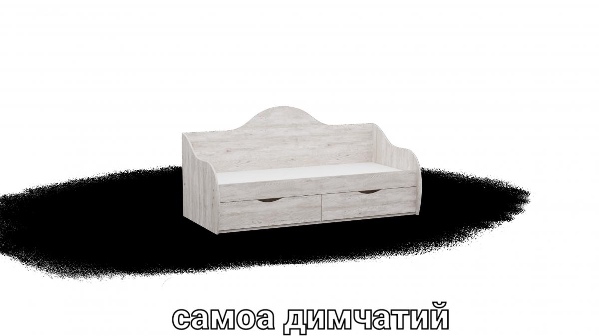 Кровать односпальна L2 самоа дымчатый