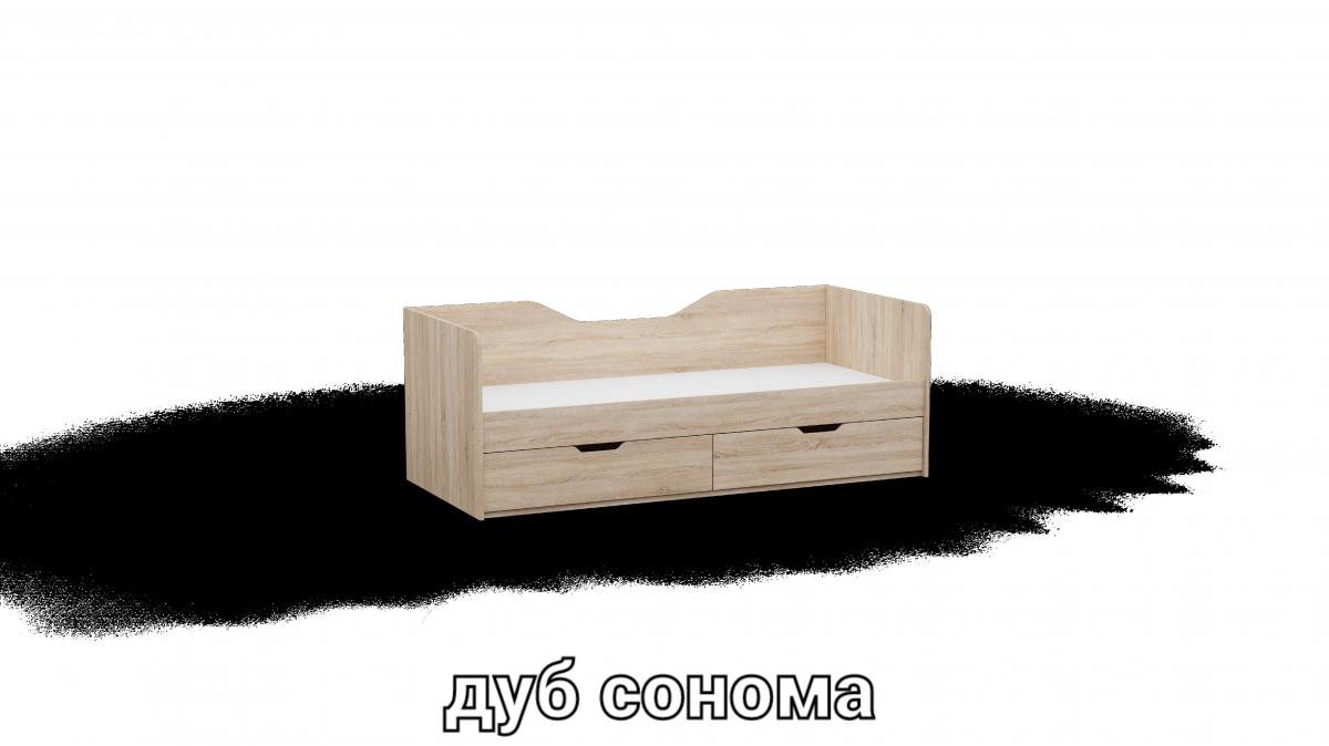 Кровать односпальна L3 дуб сонома