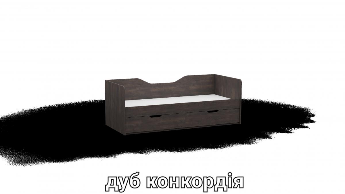 Кровать односпальна L3 дуб конкордия