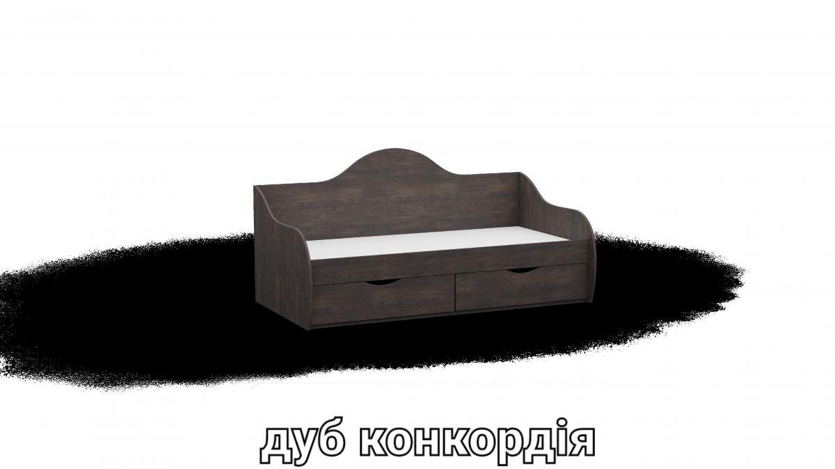 Кровать односпальна L4 дуб конкордия