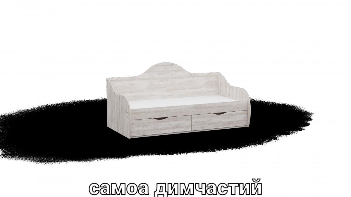 Кровать односпальна L4 самоа дымчастый