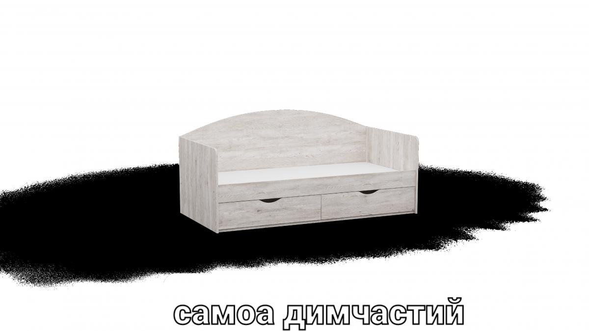 Кровать односпальна L5 самоа дымчастый