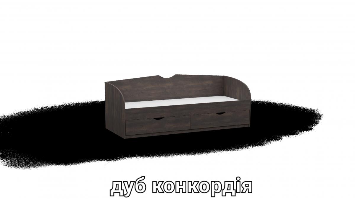 Кровать односпальна L6 дуб конкордия