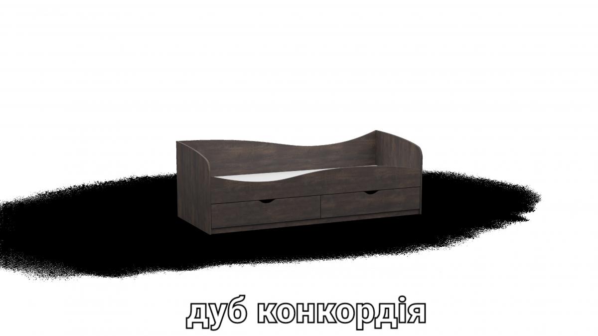 Кровать односпальна L7 дуб конкордия