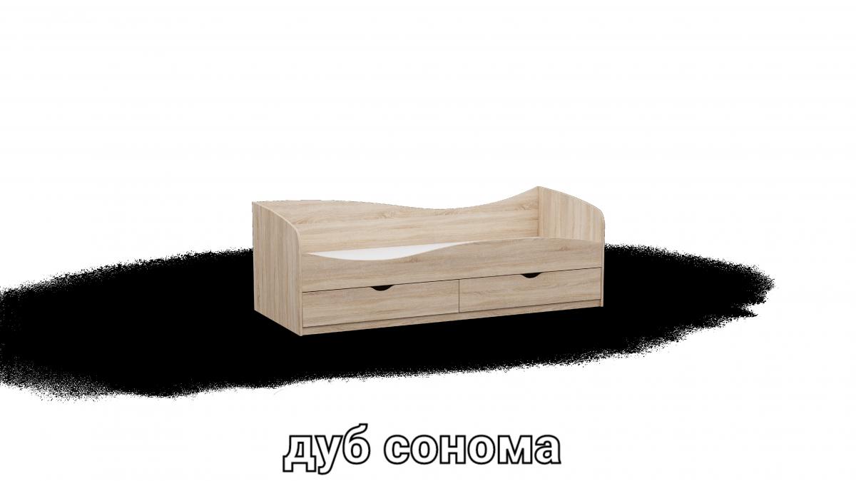 Кровать односпальна L7 дуб сонома