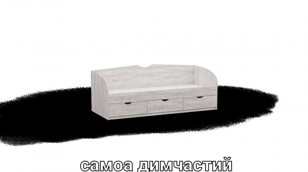 Кровать односпальна L9 димчастий