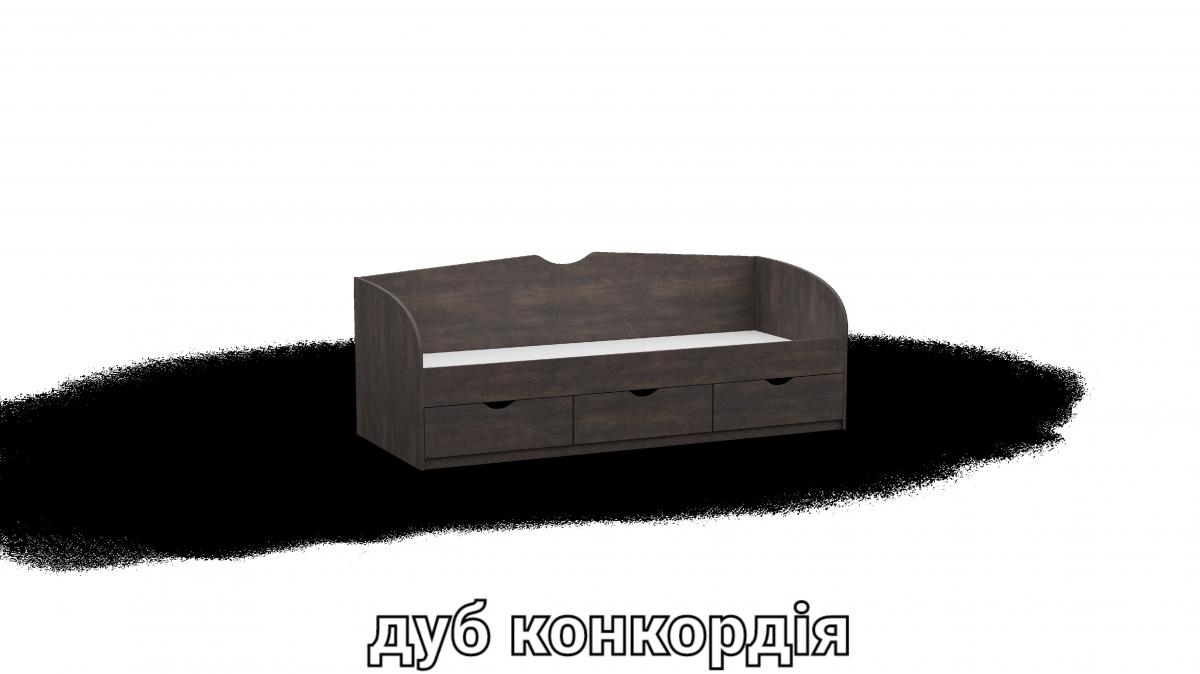 Кровать односпальна L8 дуб конкордия