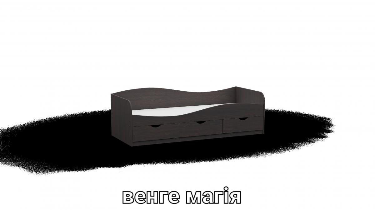 Кровать односпальна L9 венге магия