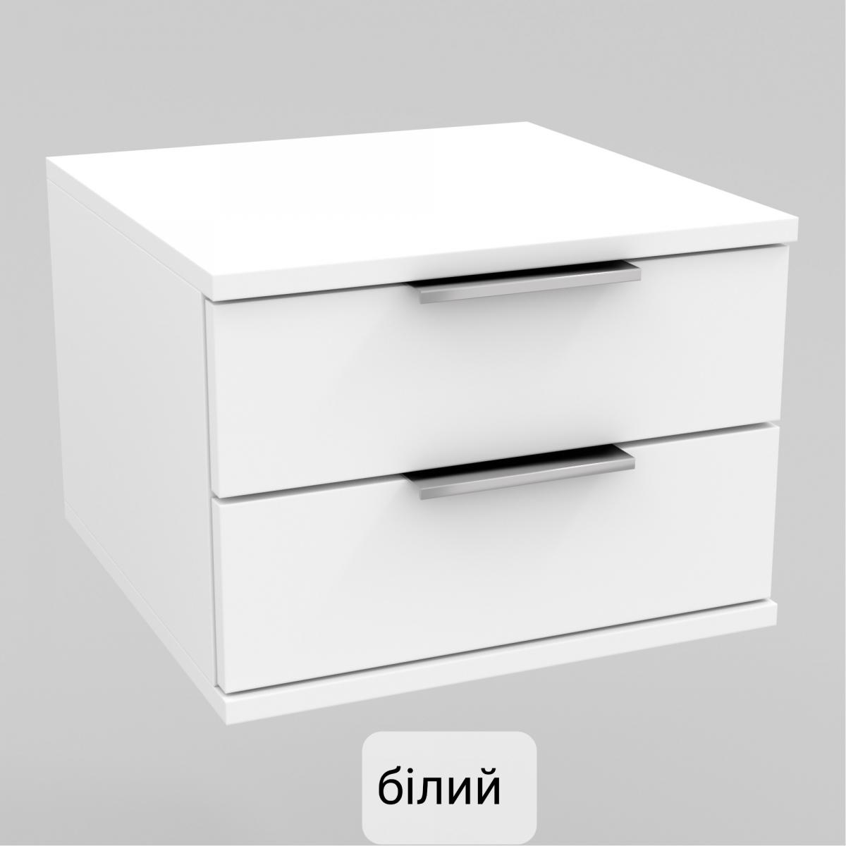 Тумба прикроватная KRISTAL белый